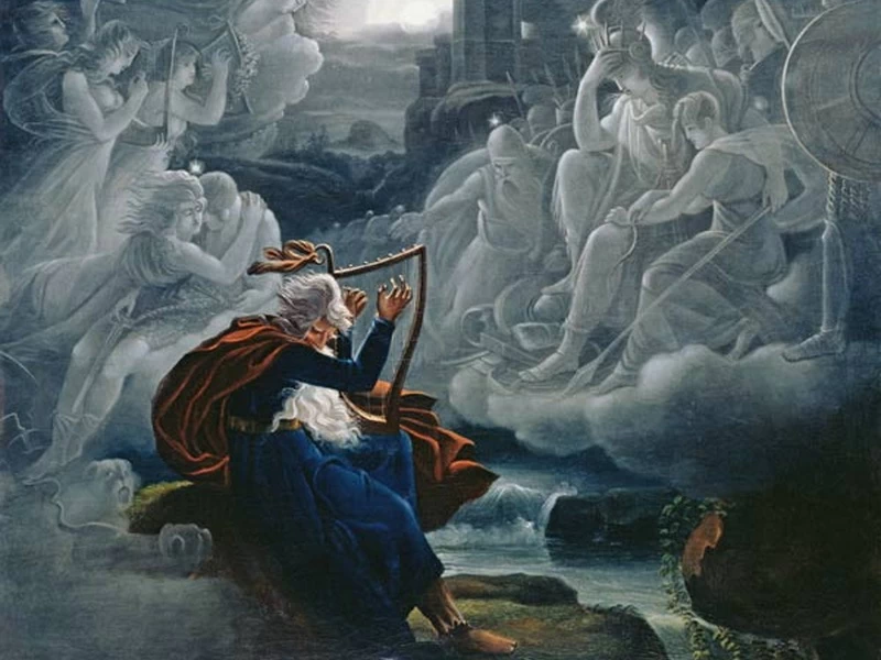 1788-Károly Kisfaludy - Ossian evoca gli spiriti sulle rive del fiume Lorca